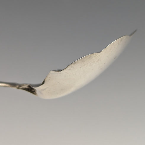 1873年 英国アンティーク 純銀製ティーキャディースプーン HILLIARD & THOMASON