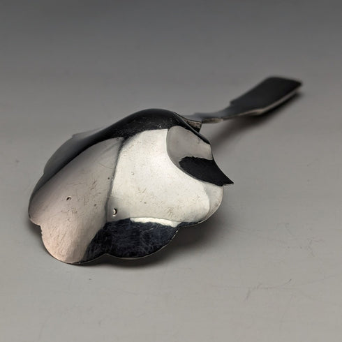 1873年 英国アンティーク 純銀製ティーキャディースプーン HILLIARD & THOMASON