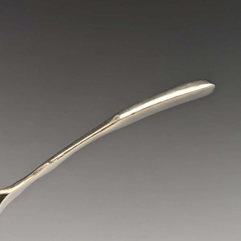 1873 British Antique Sterling Silver Tea Caddy Spoon HILLIARD & THOMASON