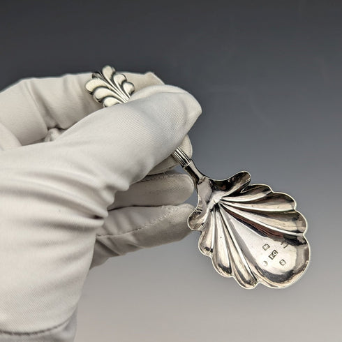 1845年 英国アンティーク 純銀製ティーキャディースプーン FRANCIS CLARK