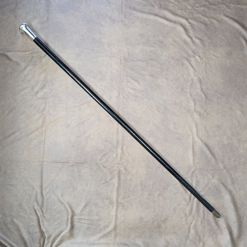 1929 年英國復古男士手杖純銀圓形手柄 91 厘米