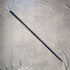 1929 British vintage gentleman's walking stick, sterling silver, round handle, 91cm