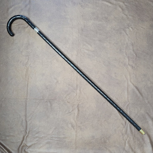 1915 年英國古董男士手杖純銀裝飾彎柄 87 厘米