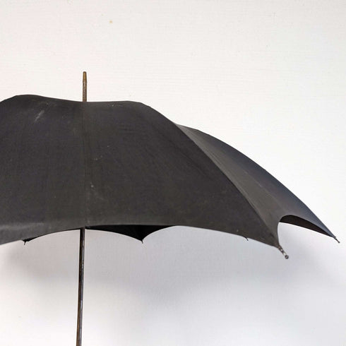 1905 British Antique Men's Umbrella Sterling Silver & Tortoiseshell Resin Handle 86cm S.FOX&Co.
