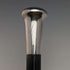 1929 British vintage gentleman's walking stick, sterling silver, round handle, 91cm