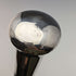 1929 British vintage gentleman's walking stick, sterling silver, round handle, 91cm