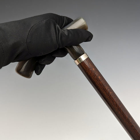 英國復古男式手杖喇叭風格樹脂手拿包手柄 95 厘米