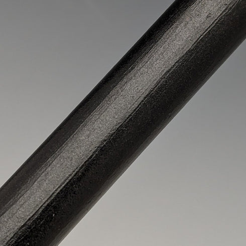 1930 年英國復古男士手杖,黑桿,純銀裝飾弧形手柄,92 厘米