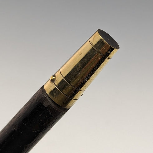 1901 年英國古董手杖純銀裝飾喇叭 L 形手柄 81 厘米