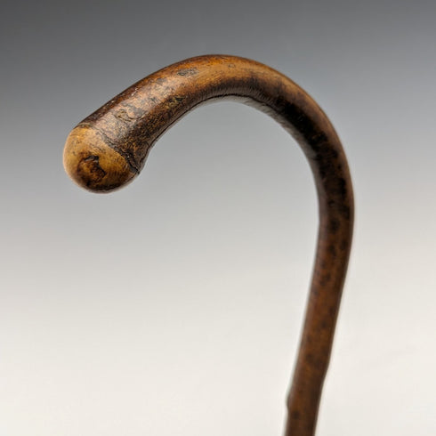 1919 年英國古董男士手杖純銀裝飾彎柄 88 厘米