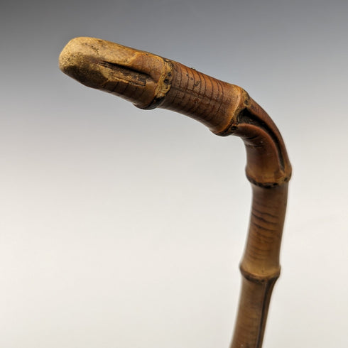 1897 年英國古董男士竹藤純銀裝飾 85 厘米