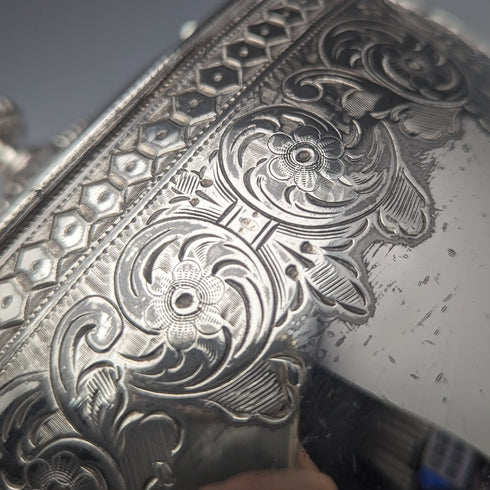 1900年頃 英国アンティーク シルバープレート製ティーポット Philip Ashberry & Sons