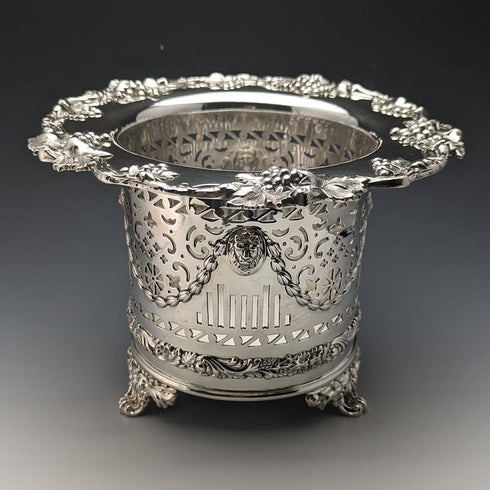 19 世紀初英國古董鍍銀 Magnum 瓶杯墊