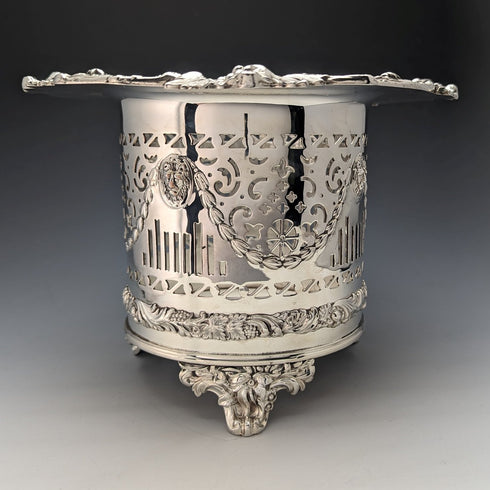 19 世紀初英國古董鍍銀 Magnum 瓶杯墊