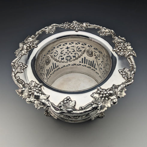 19 世紀初英國古董鍍銀 Magnum 瓶杯墊