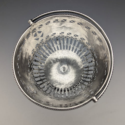 1782年 英国アンティーク ジョージアン 純銀製 シュガーバスケット 190g Robert Hennel