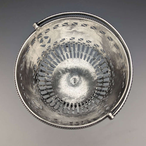1782年 英国アンティーク ジョージアン 純銀製 シュガーバスケット 190g Robert Hennel