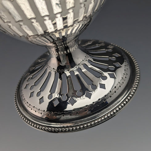 1782年 英国アンティーク ジョージアン 純銀製 シュガーバスケット 190g Robert Hennel