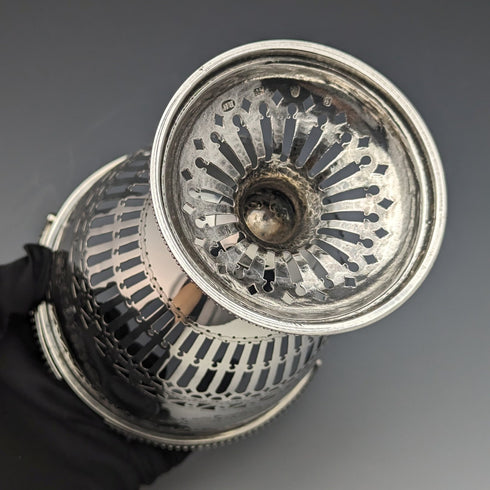 1782年 英国アンティーク ジョージアン 純銀製 シュガーバスケット 190g Robert Hennel