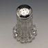 1906 British Antique Cut Glass Condiment Condiment Sterling Silver Lid WW Harrison
