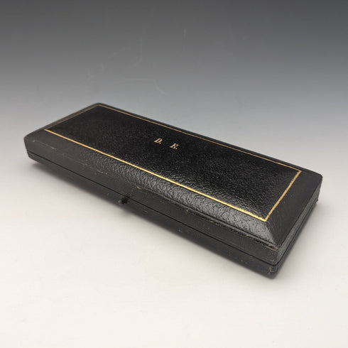 1903 British Antique Sterling Silver Handle Shoehorn Button Hook x2 Set Crisford & Norris