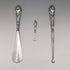 1903 British Antique Sterling Silver Handle Shoehorn Button Hook x2 Set Crisford & Norris