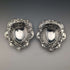 1895 British Antique Sterling Silver Pair of Stem Bonbon Dishes 128g William Hutton