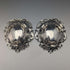 1895 British Antique Sterling Silver Pair of Stem Bonbon Dishes 128g William Hutton