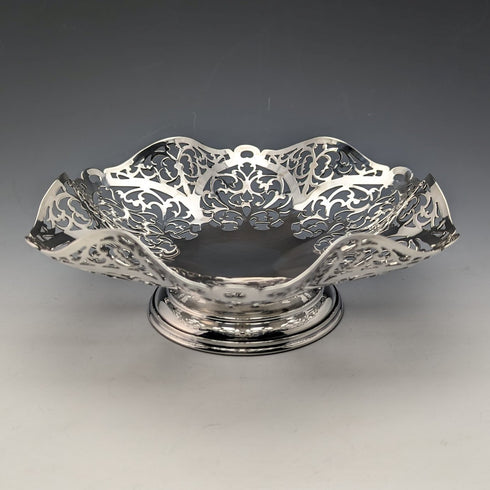 Circa 1967 British Vintage Sterling Silver Compote/Tazza 218g R Hodd & Son