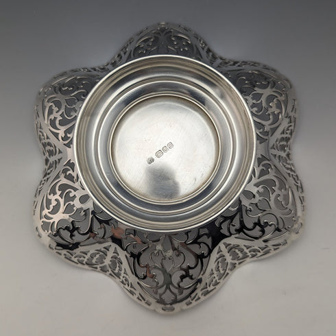 Circa 1967 British Vintage Sterling Silver Compote/Tazza 218g R Hodd & Son