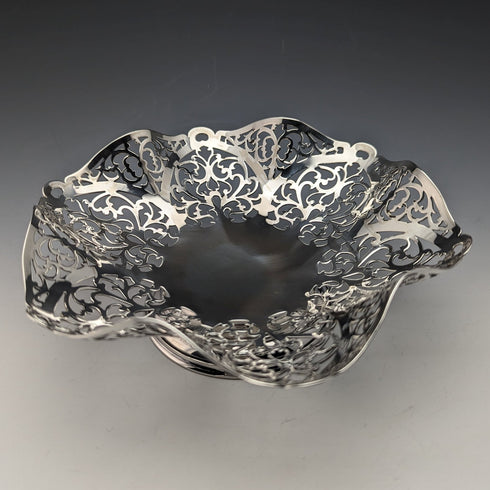 Circa 1967 British Vintage Sterling Silver Compote/Tazza 218g R Hodd & Son