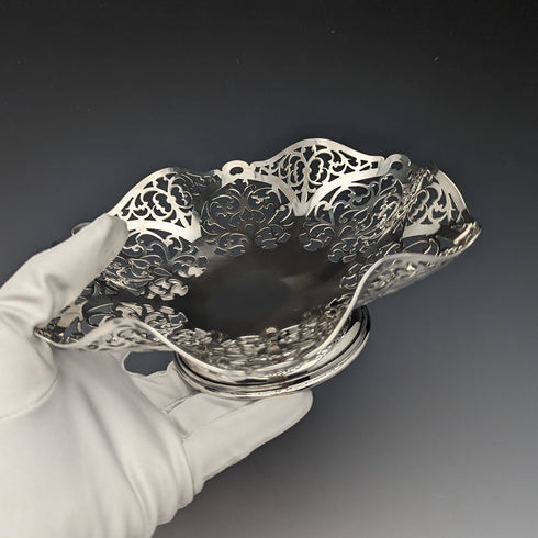 Circa 1967 British Vintage Sterling Silver Compote/Tazza 218g R Hodd & Son