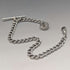 Circa 1890 British Antique Sterling Silver Albert Chain 25g Sterling Silver Compass Fob