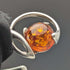 Circa 1910 British Antique Sterling Silver Double Albert Chain 37g Sterling Silver & Amber Fob