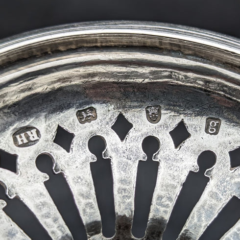 1782年 英国アンティーク ジョージアン 純銀製 シュガーバスケット 190g Robert Hennel