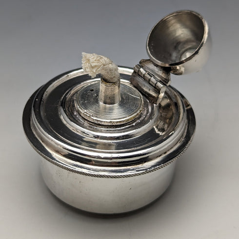 Circa 1900 British Antique Silver Plated Kettle & Burner Stand Set Walker & Hall