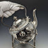 Circa 1900 British Antique Silver Plated Kettle & Burner Stand Set Walker & Hall