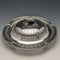 1866 British Antique Sterling Silver Butter Dish with Lid 300g Henry Wilkinson