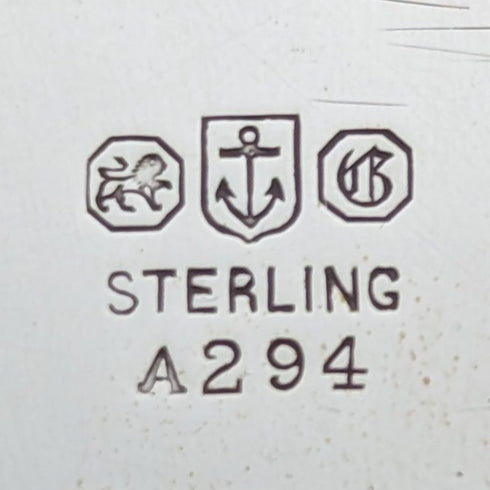 1895年頃 米国アンティーク 純銀製 脚付きディッシュ 215g Gorham