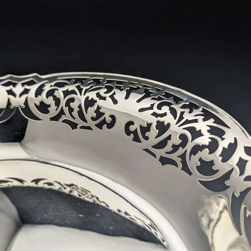 1912年 英国アンティーク 純銀製 ディッシュバスケット 470g Fenton Brothers