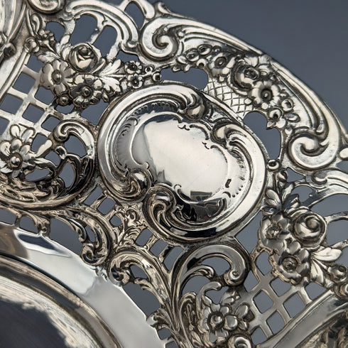 約 1900 年德國古董 800 銀耳環盤 412 克