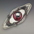 1896 British Antique Sterling Silver Inkwell and Saucer Set Sibray, Hall