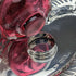 1896 British Antique Sterling Silver Inkwell and Saucer Set Sibray, Hall