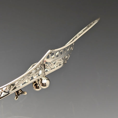 1896 年英國古董純銀墨水瓶和碟子套裝 Sibray,霍爾