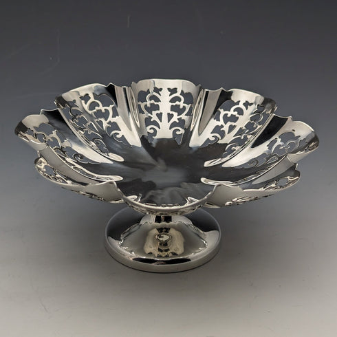 1933年 英国ヴィンテージ 純銀製 コンポート/タッツァ ペア 計335g Viners