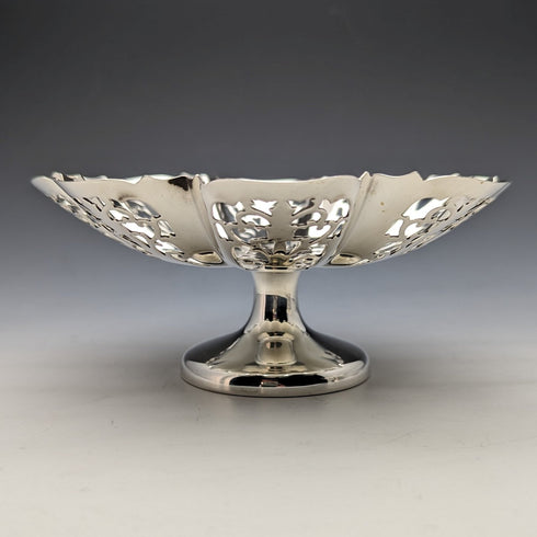 1933年 英国ヴィンテージ 純銀製 コンポート/タッツァ ペア 計335g Viners