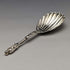 1875 British Antique Sterling Silver Tea Caddy Spoon & Tongs HENRY LIAS in Case