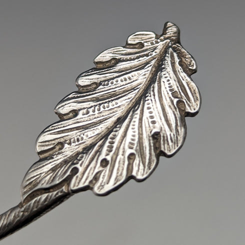 1893年 英国アンティーク 純銀製ティーキャディースプーン Robert James Chaplin