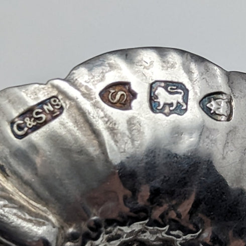 1893年 英国アンティーク 純銀製ティーキャディースプーン Robert James Chaplin