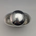 Late 19th century British antique silver plate decoration glass skittle hip flask
